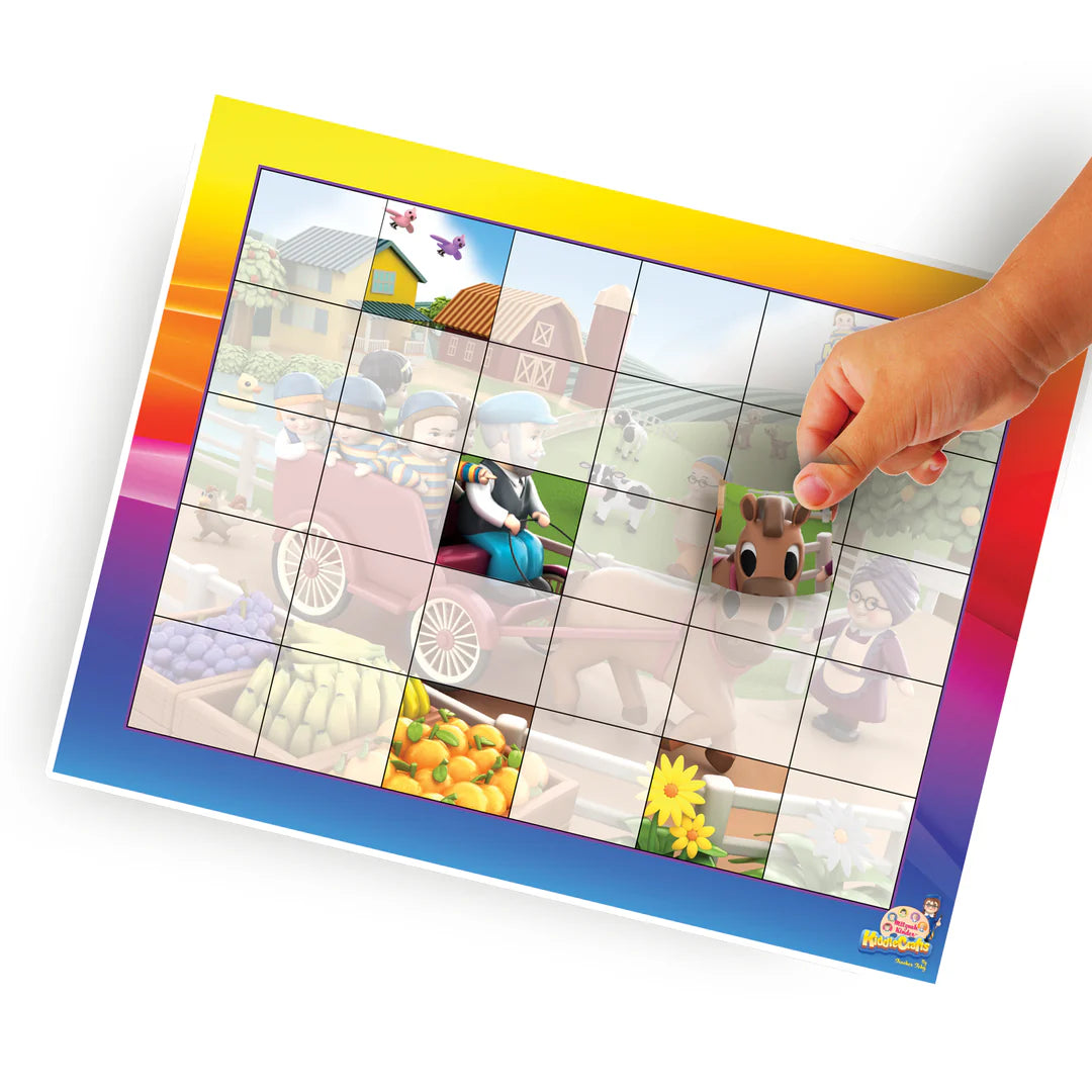 Mitzvah Kinder Sticker Puzzle - Uncle Fishel's Farm