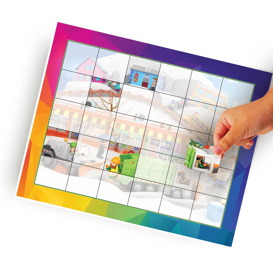 Mitzvah Kinder Sticker Puzzle - Snow Storm