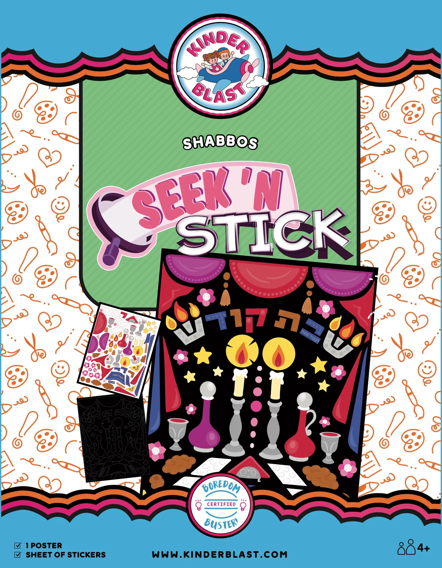 Seek 'N Stick - Shabbos