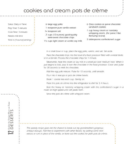 Kosher by Design - Short on Time