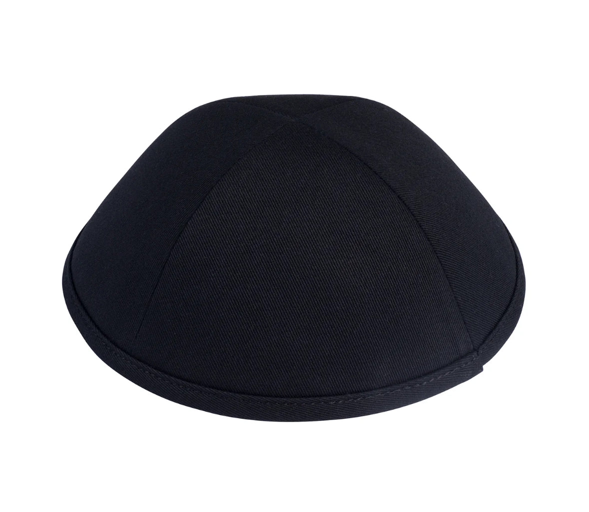 iKIPPAH Black Cotton 4-Part Yarmulke