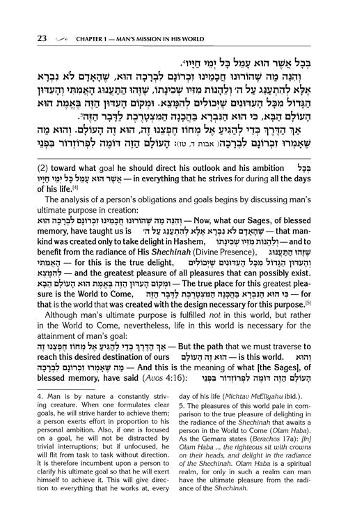 Mesillas Yesharim with English Translation - The Jaffa Edition