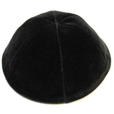 Majestic Giftware Black Velvet 6-Part Rimless Yarmulke