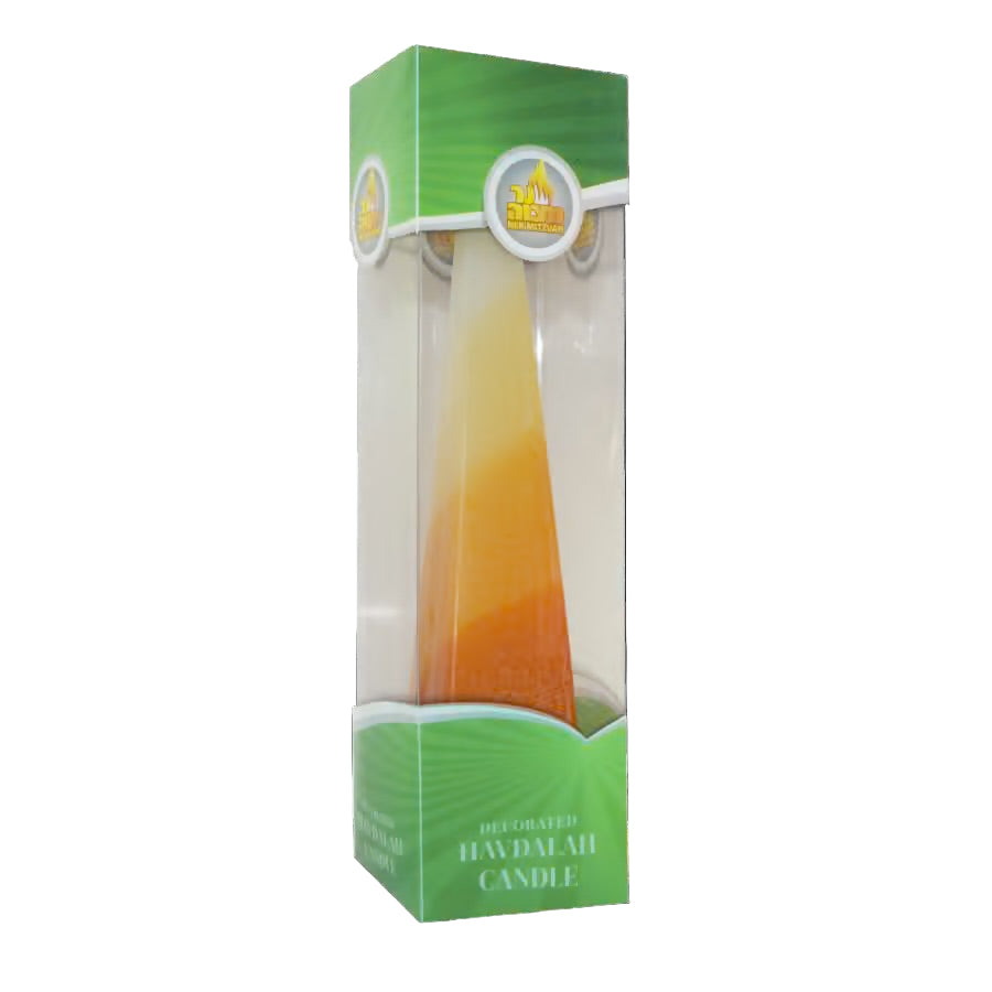 Decorated Pyramid-Shaped Havdalah Candle