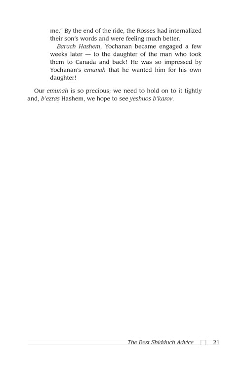 Living Emunah on Shidduchim (Full Size - Hardcover)