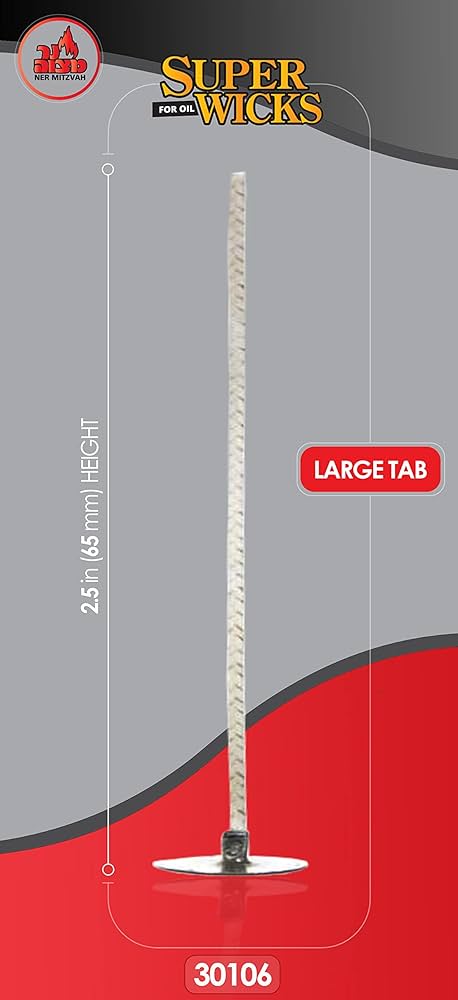Super Wicks for Oil - 2.5" Wick - Large Tab