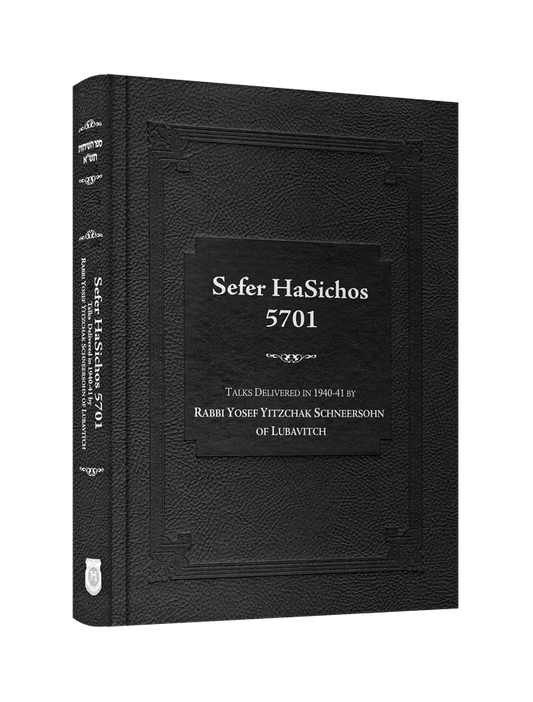 Sefer Hasichos 5701 - Talks Delivered in 1940-41 by Rabbi Yosef Yitzchak Schneersohn of Lubavitch