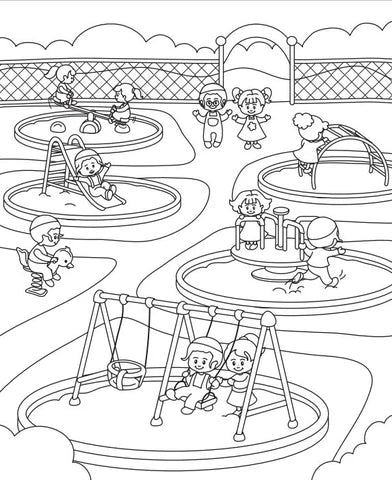 Magic Coloring Book - Around Town