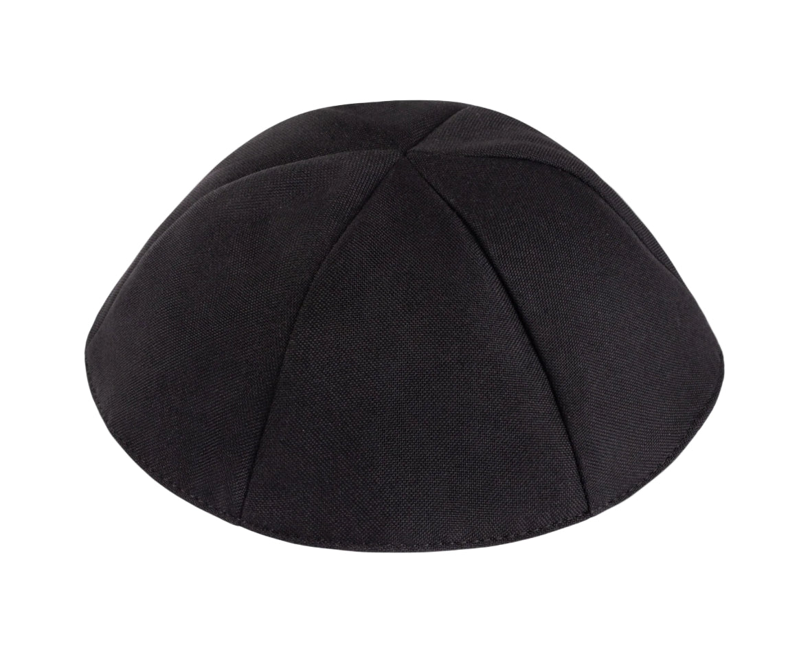 Keter Black Terylene 6-Part Yarmulke
