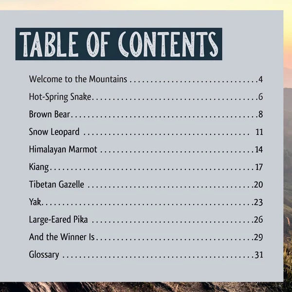 And the Winner Is...Who Lives the Highest in the Mountains?