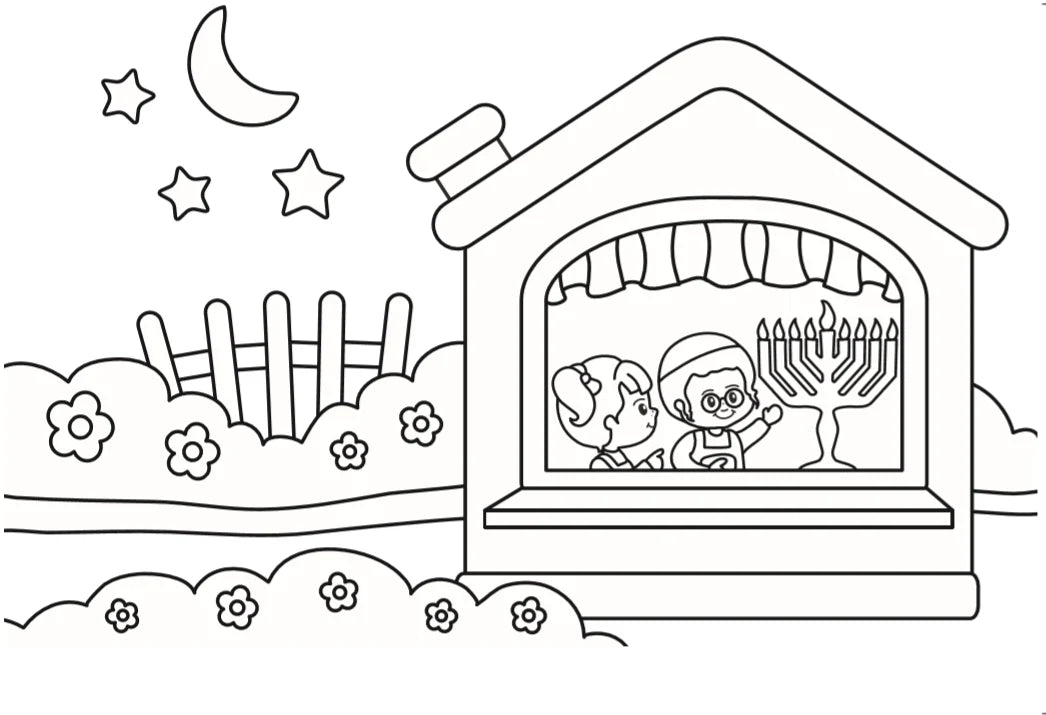 Jumbo Coloring Book - Chanukah