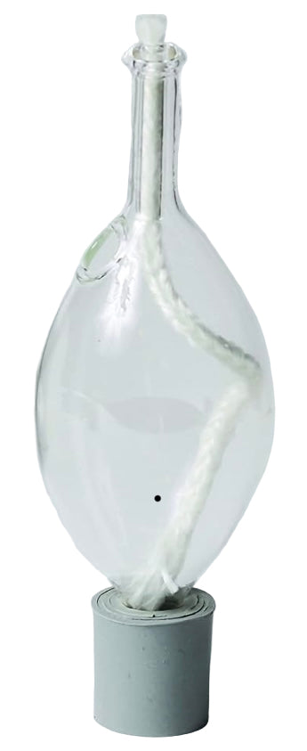 Shabbos Glass Oil Lamps - Tear Drop Shape - Style #125 - Pack of 2 (#80003)