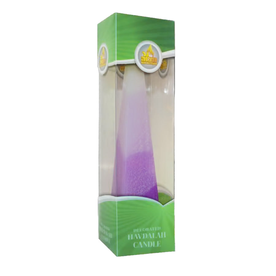 Decorated Pyramid-Shaped Havdalah Candle