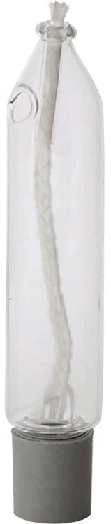 Shabbos Glass Oil Lamps - Candle Shape - Style #135 - Pack of 2 (#80004)