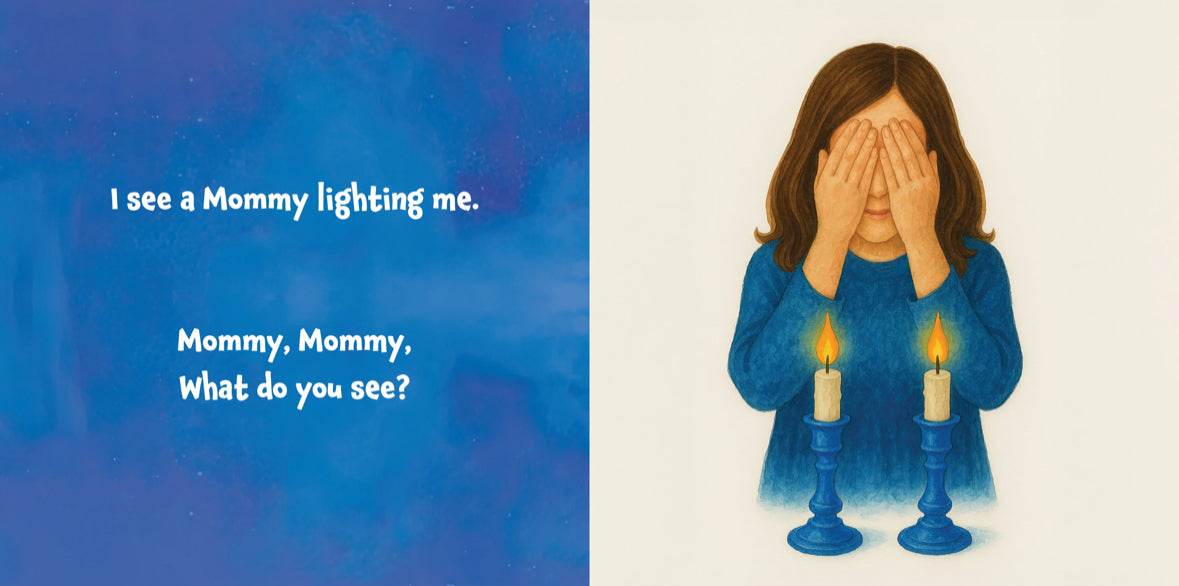 Shabbos Candles, Shabbos Candles, What Do You See?