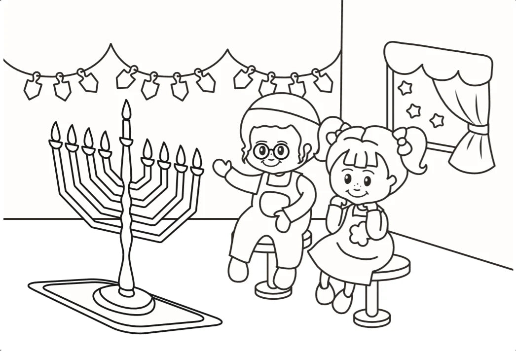 Jumbo Coloring Book - Chanukah