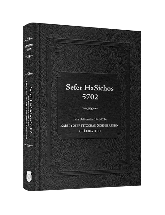 Sefer Hasichos 5702 - Talks Delivered in 1941-42 by Rabbi Yosef Yitzchak Schneersohn of Lubavitch