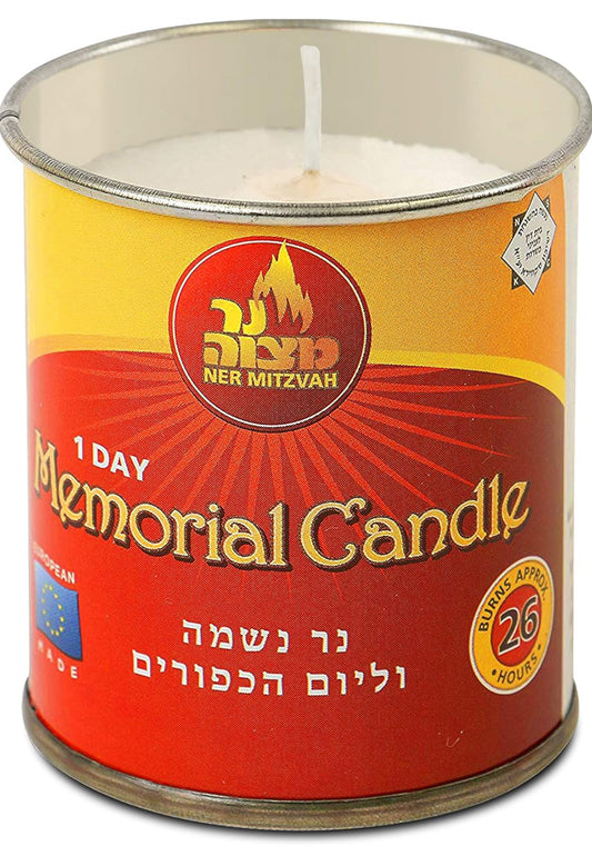 1-Day Memorial Candle in Tin Cup