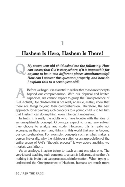 Ask the Rabbi - 1
