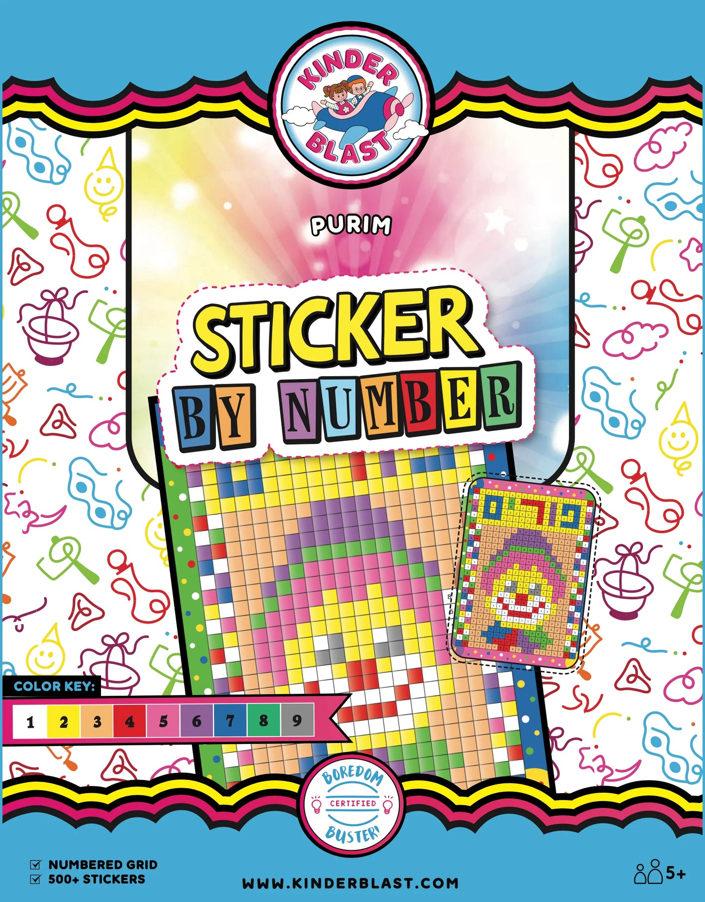 Sticker by Number - Purim
