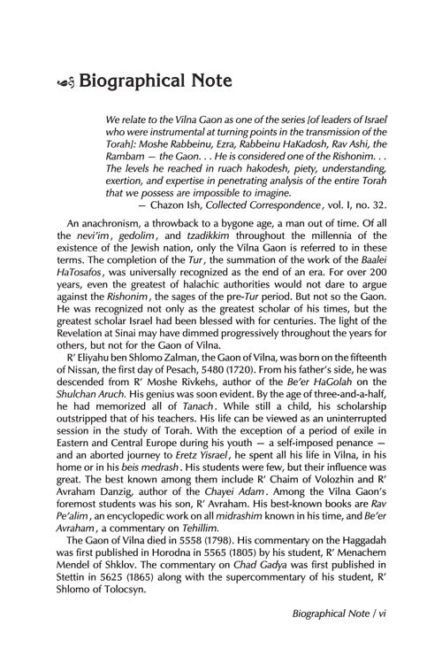 The Vilna Gaon Haggadah
