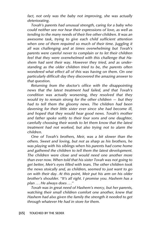 Haggadah: Touched by the Seder