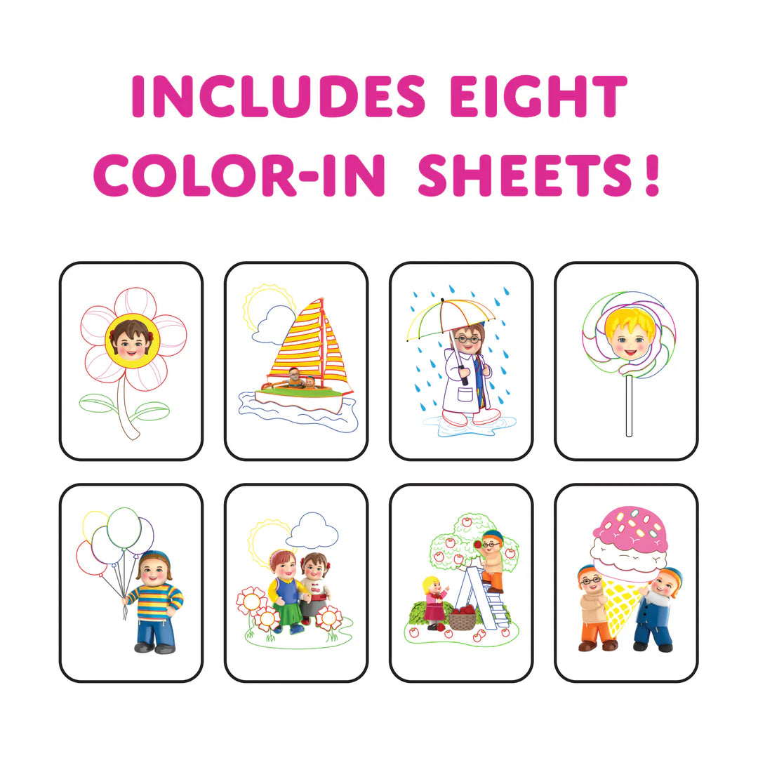 Mitzvah Kinder Color-In Washable Paint Pencils