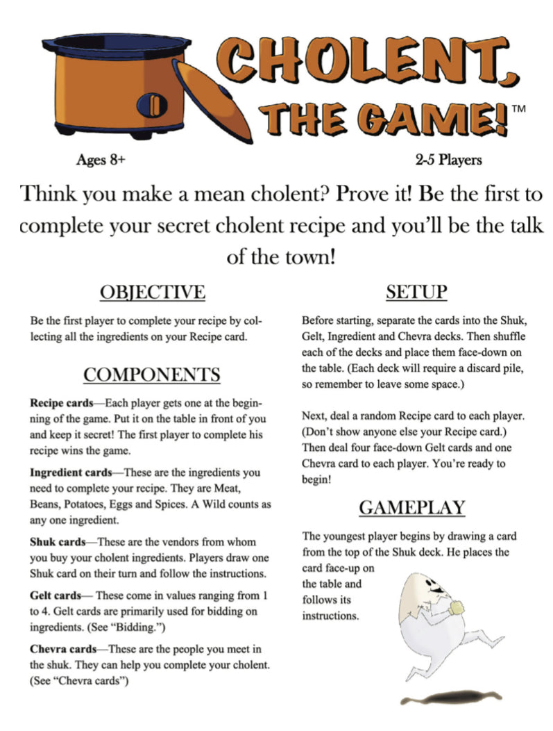 Cholent, The Game!