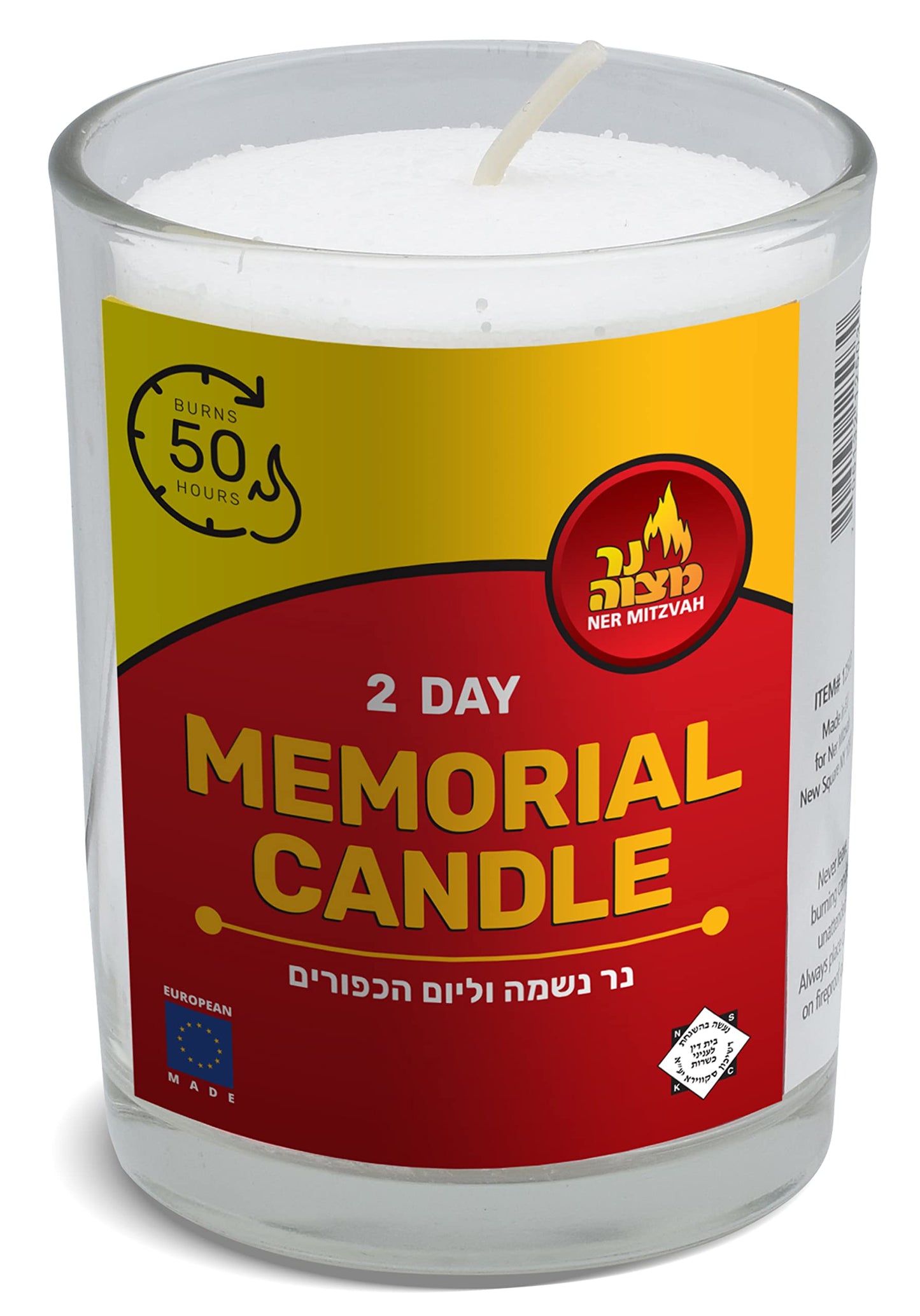 2-Day Memorial Candle in Glass Cup