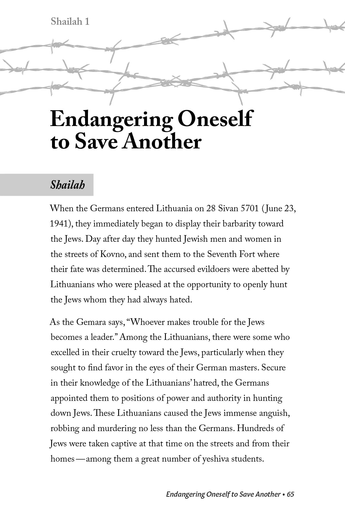 Responsa from the Holocaust - Shailos Uteshuvos from the Kovno Ghetto