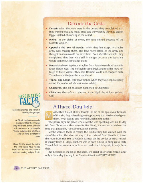 The Weekly Parashah - Jaffa Family Edition - Devarim