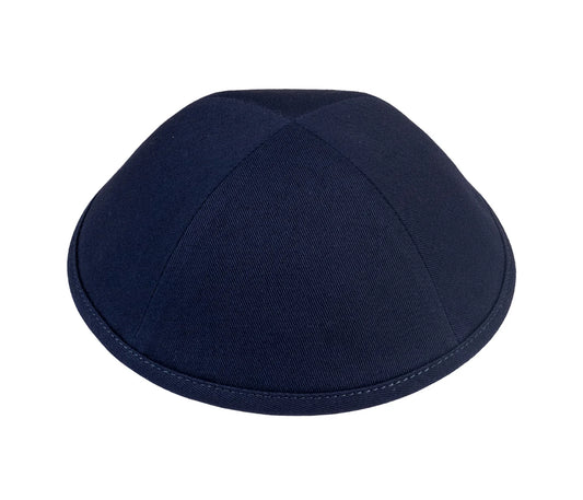 iKIPPAH Navy Cotton 4-Part Yarmulke