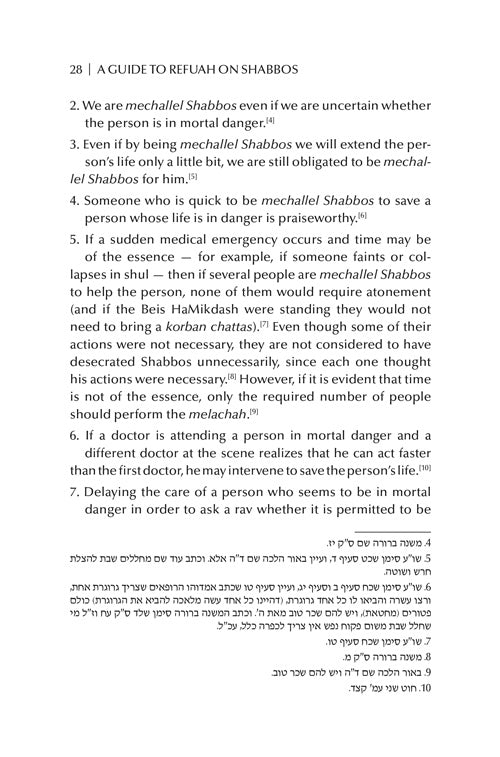 A Guide to Refuah on Shabbos