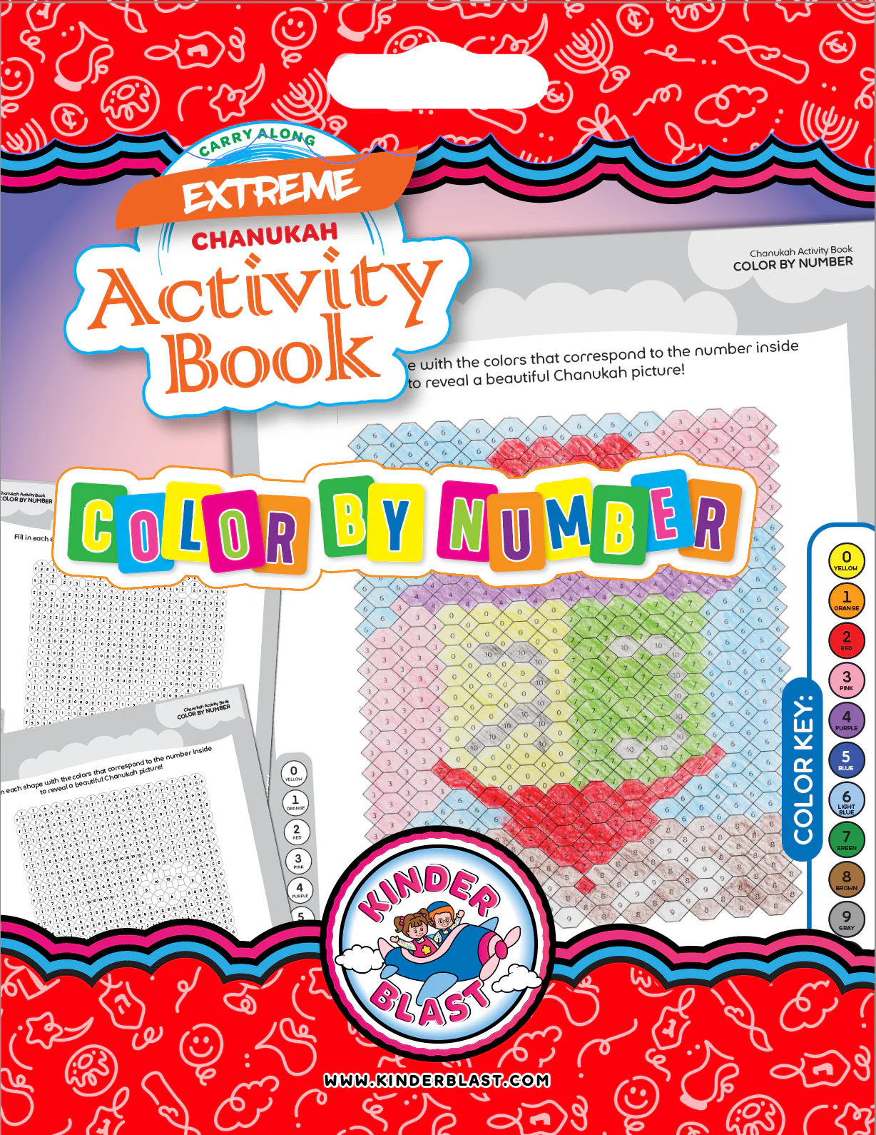Extreme Chanukah Coloring Book - Color-By-Number