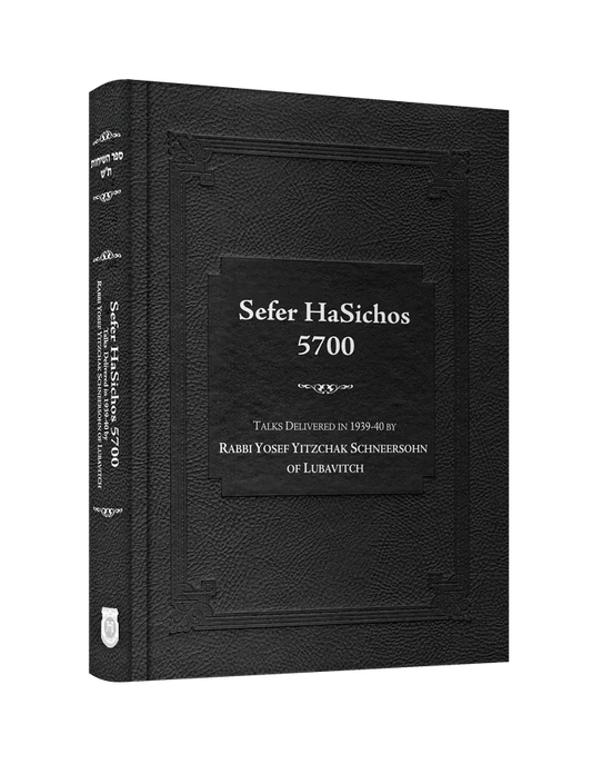 Sefer Hasichos 5700 - Talks Delivered in 1939-40 by Rabbi Yosef Yitzchak Schneersohn of Lubavitch